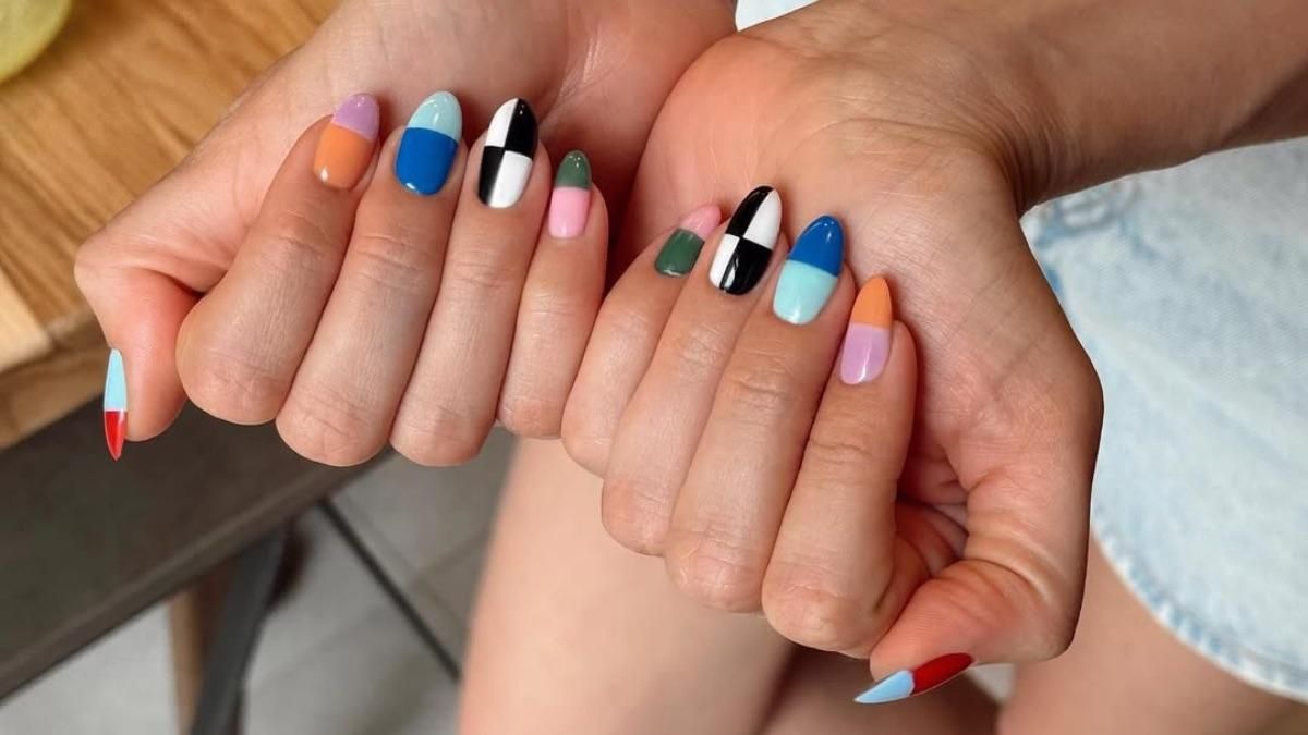 Дизайн Color Block на нігтях