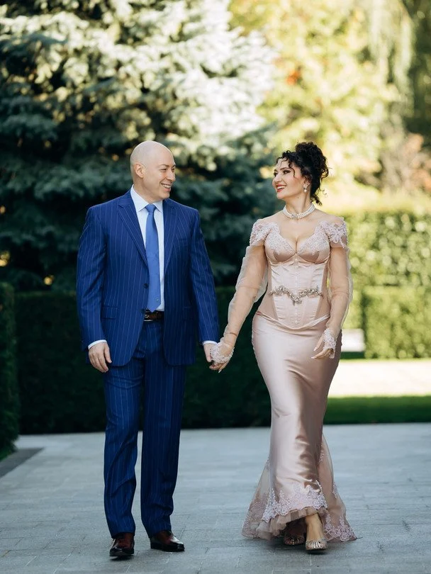 Дмитро Гордон і Олеся Бацман / © instagram.com/alesiabatsman